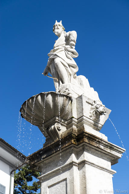 Moses Statue in front of St. Ursus Cathedral in Solothurn